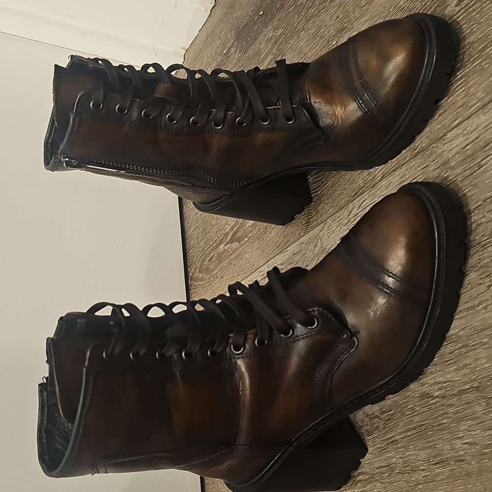 THURSDAY BOOT CO. Brown Leather Rebel Boots - Picture 7 of 9